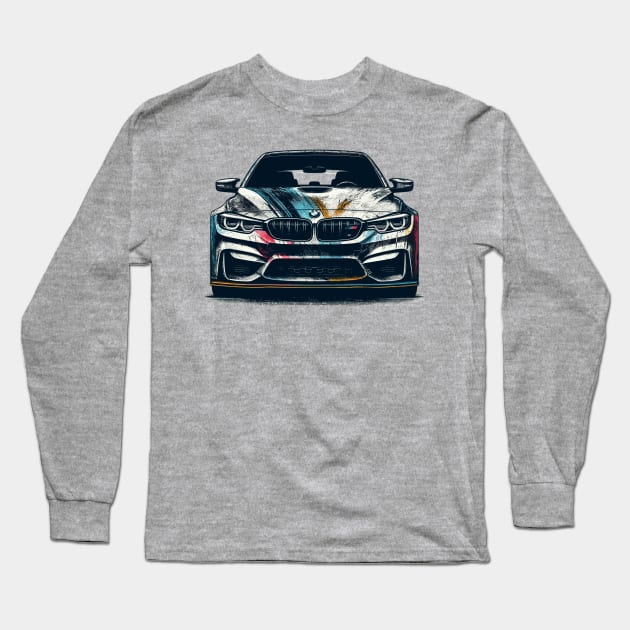 BMW M4 Long Sleeve T-Shirt by Vehicles-Art